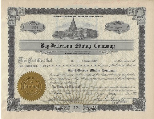 Ray jefferson mining company - ray-jefferson,