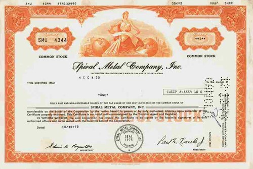 Spiral metall company 1978 - in,