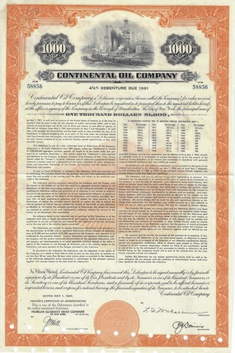 Continental oil company 1961 - continental,