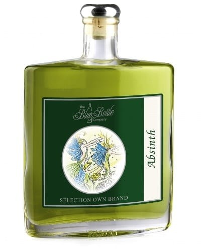 Absinth blue bottle - bottle, company